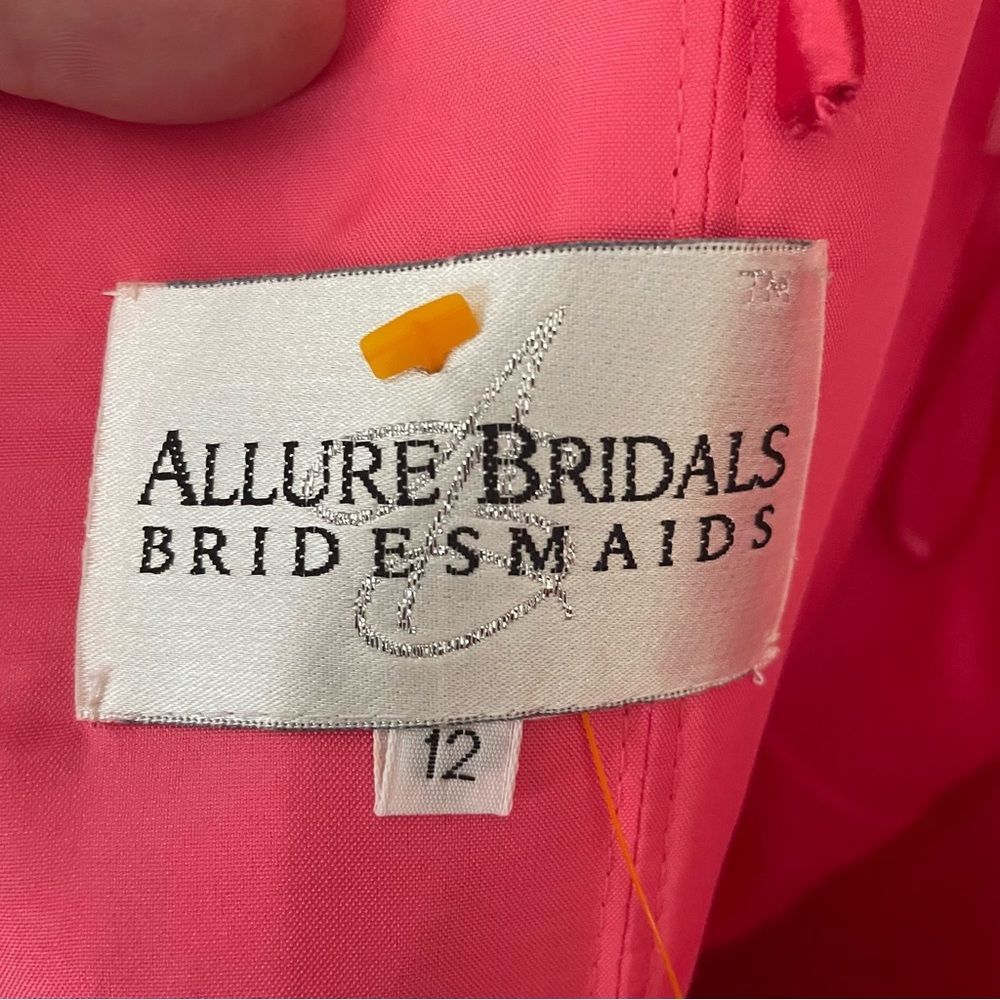 Allure Covertible Strapless Watermelon Style#1311 Bridesmaid Dress Size 12 NEW! - Picture 4 of 14